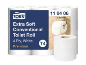WC-Papier Tork Premium (T4)Tissue, 4-lagig, hochweiss, 150 Coupons