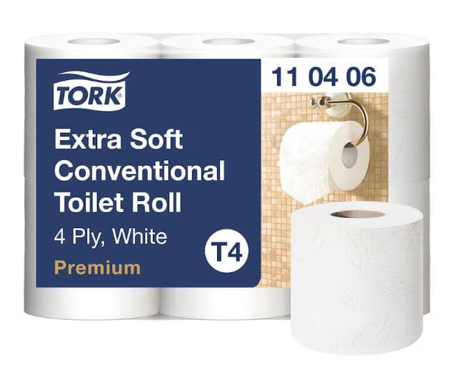 WC-Papier Tork Premium (T4)Tissue, 4-lagig, hochweiss, 150 Coupons