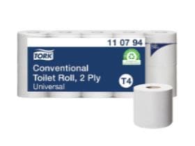 WC-Papier Tork Universal (T4) 2-lagig, weiss, 250 Coupon (9.4 x 13 cm)