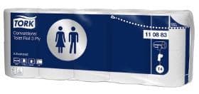 WC-Papier Tork Advanced (T4), 3-lagig weiss, 250 Coupons (9.4 x 12 cm)