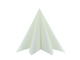 Serviettes en papier en cellulose, 48 x 48 cm, pliage 1/4, blanc "Basic"