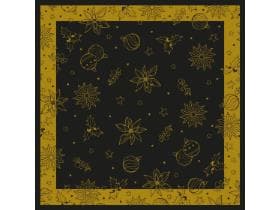 Nappes en airlaid, 80 x 80 cm, pliage 1/8, "Milan" noir