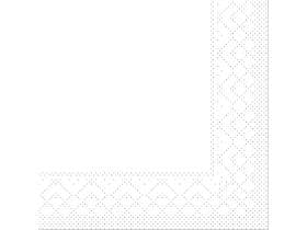 Nappes en Spanlin-bio, 100 x 100 cm, 1/8 pli, "Basic" blanc.