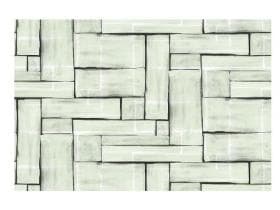 Chemin de table Airlaid, 40 cm x 24 m, "Theo" sauge-noir