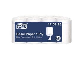 Chiffon de nettoyage universel Tork, 310 Mini 21,5 cm x 120 m, blanc, non perforé