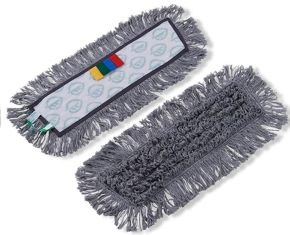 Mocio in cotone NuTex con velcro, 40 cm, grigio, Nordic Swan