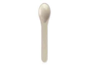 Cucchiaino da caffè in plastica, lunghezza 115 mm, sabbia