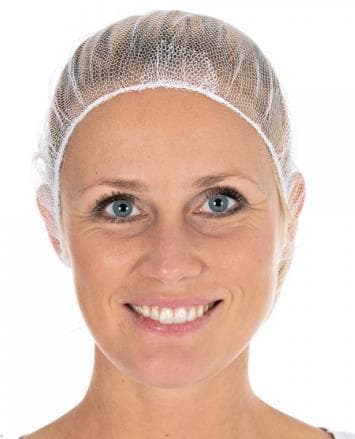 Capuche "Honeycomb" en nylon, structure en nid d'abeille, ø 60 cm, blanche, respirante,