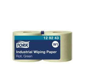 Putztuchrollen Tork, W1-Boden/Wand-Syst. 23.5 cm x 510 lfm, grün, 2-lagig