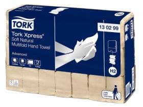 Asciugamani piegati Tork Xpress, carta igienica a 2 veli, Advanced, Multifold, 24x21,3 cm,