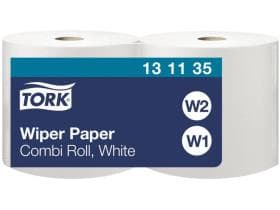 Putztuchrollen Tork Advanced 415, Tissue hochweiss, 1-lagig, 460lfm, unperforiert