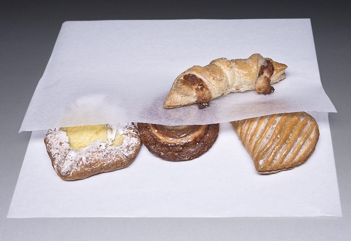 Fogli di carta glassine 40 gm2, 20 x 30 cm sbiancati, resistenti al grasso, adatti agli alimenti