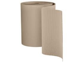 Carton ondulé, grosses ondulations, 60 cm x 75 m, cannelure A, gris, S17/S17 environ 430-440 g/m²