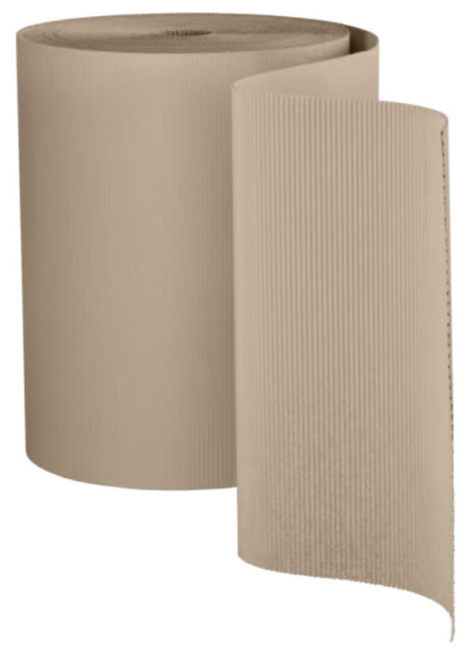 Carton ondulé, grosses ondulations, 80 cm x 75 m, cannelure A, gris, S17/S17 environ 430-440 g/m²