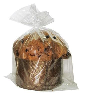 Sacchetto per panettone, in PP trasparente, 32 x 45 cm.