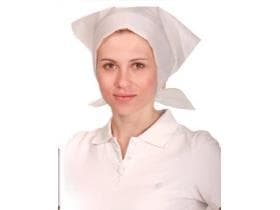 Foulard avec rubans, blanc, polaire PP, Hygostar