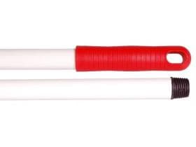 Manico igienico in fibra di vetro 150 cm, rosso con impugnatura rossa, ø 23,5 mm