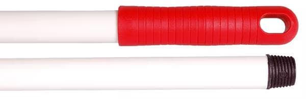 Manico igienico in fibra di vetro 150 cm, rosso con impugnatura rossa, ø 23,5 mm