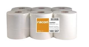 Rouleaux d'essuie-tout Racon, cellulose, 1 pli 20 cm x 320 lfm, non perforés, largeur intérieure.