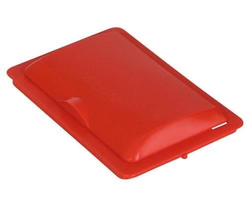 Coperchio rosso, per secchio da 6 litri.