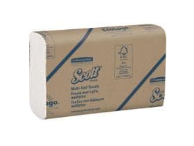 Asciugamani pieghevoli SCOTT, Multifold 23,5 x 23,0 cm, monofacciale, Airflex bianco