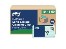 Spezial-Reinigungstuch Tork Premium, Vliesstoff grün, 1-lagig, 38 x 30 cm,