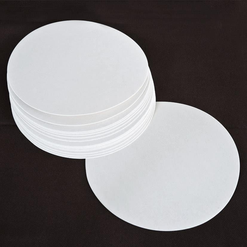 Disques à gâteau ø 28 cm blancs résistants à la graisse, revêtus de PE des deux côtés, 500 g/m²