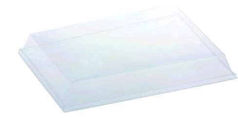 Couvercle en rPET transparent, 265 x 325 x 45 mm, adapté au plateau.