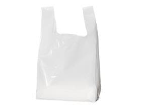 Sacchetti per camicie in LDPE 50 my, bianchi, 500 + 300 x 850 mm, non stampati