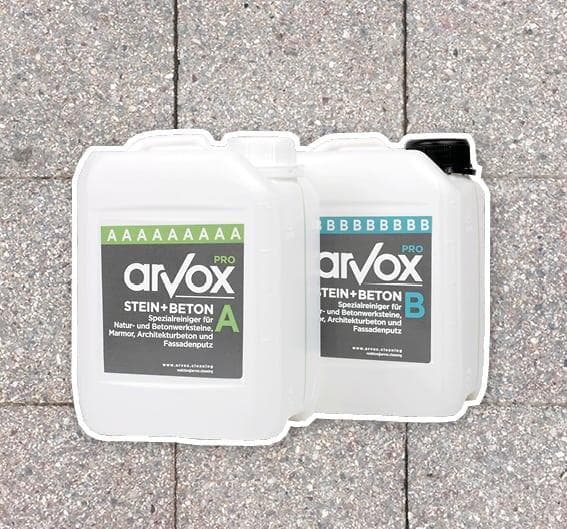 Detergente speciale Arvox Pro Stone+Concrete detergente bicomponente (2 x 5 litri)