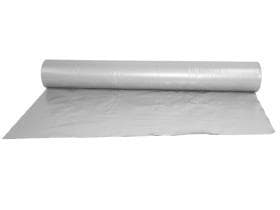 Pellicola per imbianchini e stuccatori 200 cm x 50 m grigia rigata, in materiale rigenerato 100 my,