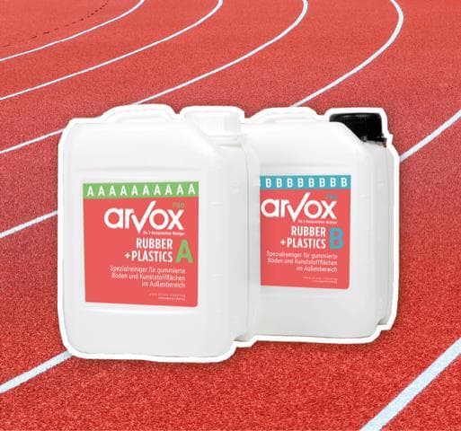 Nettoyant spécial. Nettoyant bicomposant Arvox Pro Caoutchouc et Plastiques (2 x 5 litres)