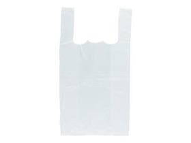 Sacchetti per camicie 250 + 120 x 450 mm HDPE, 10 my, bianchi, bloccati in 100 pezzi