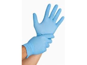 Nitril-Handschuhe Grösse XS, puderfrei, blau, Länge 24 cm