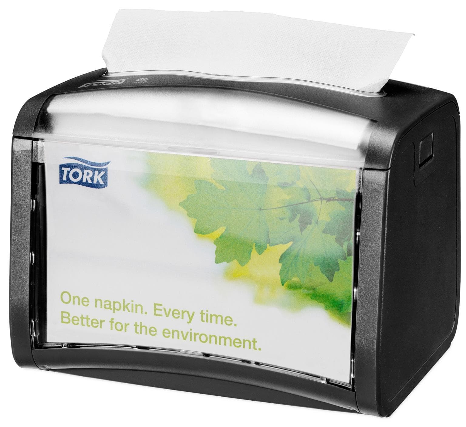 Dispenser da tavolo Tork Xpressnap, plastica, nero, 155 (A) x 201 (L) x 150 (P) mm