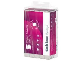 Asciugamani pieghevoli Satino HiLine bianchi, piega a V, 100% cellulosa, 2 strati (2x18gm)