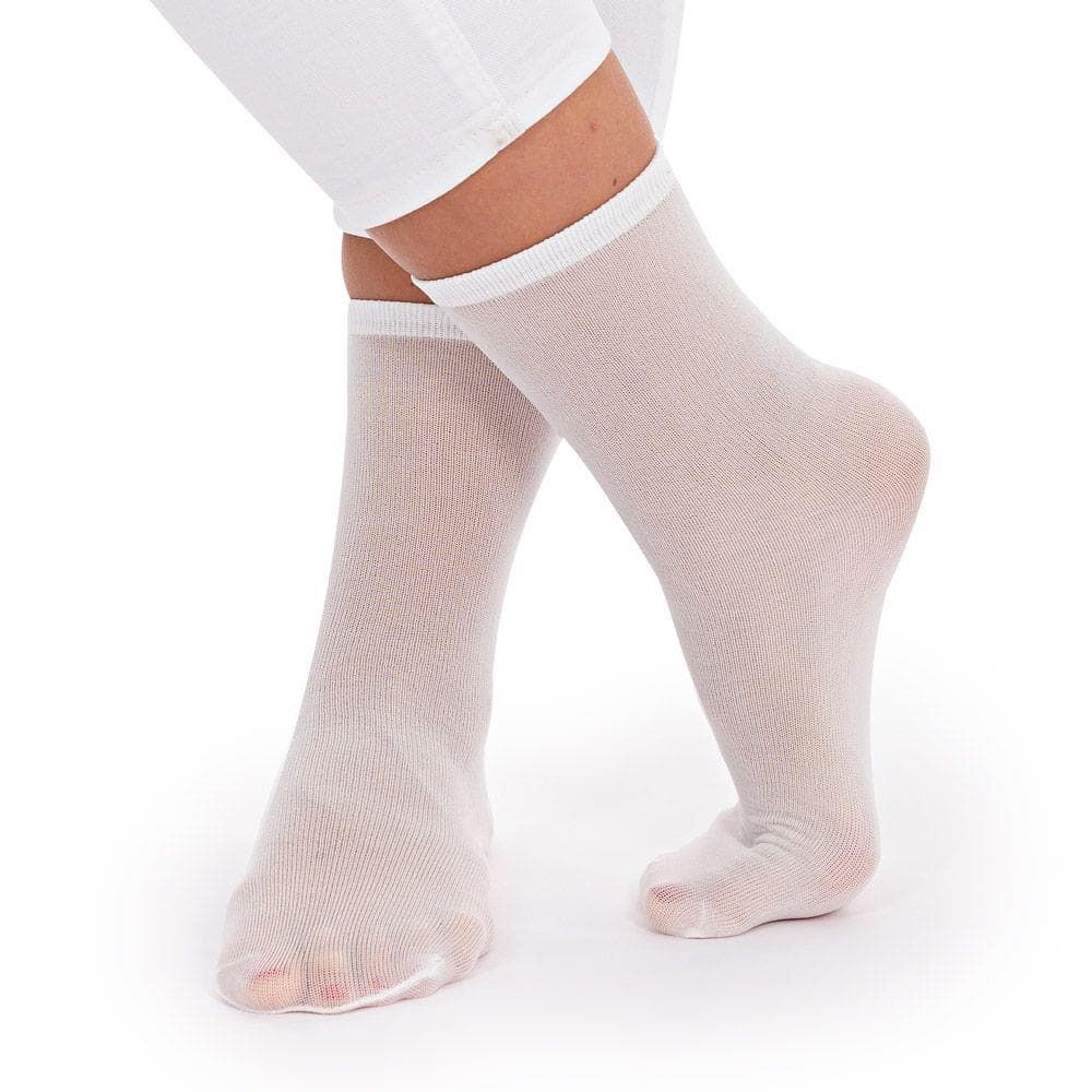 Chaussettes jetables en polyamide FOOT FRESH, blanches, taille 34-40