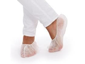 Chaussettes universelles jetables en PP, blanches, pointure 34-42