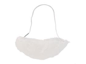 Protège-barbe détectable en micromesh, blanc, 46 x 20 cm