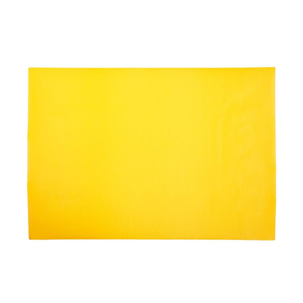 Tovaglietta FIESTA, 30 x 43 cm, giallo goffrato, bordo dritto