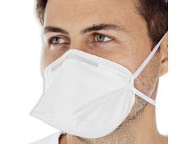 Masque respiratoire, FFP2 sans valve, polaire PP de haute qualité, blanc,