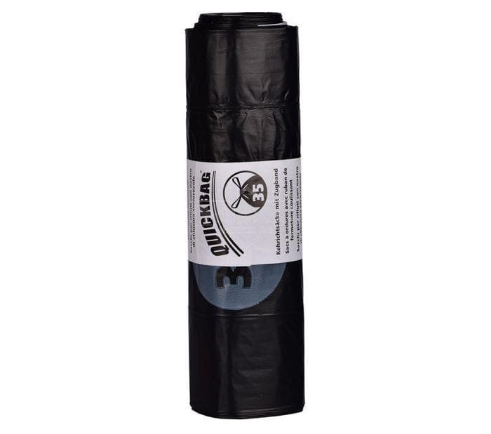 Sacco per rifiuti Quick-Bag 35L extra resistente 600 x 600 + 60 mm, 34 micron, con coulisse