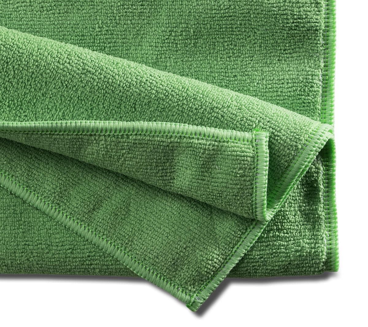Panno in microfibra PROFESSIONALE verde riciclato, spugna, 300 g/m2, 40 x 40 cm