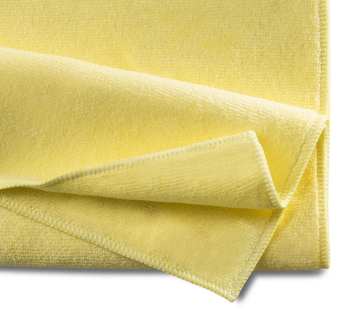 Panno in microfibra PROFESSIONALE giallo riciclato, spugna, 300 g/m2, 40 x 40 cm