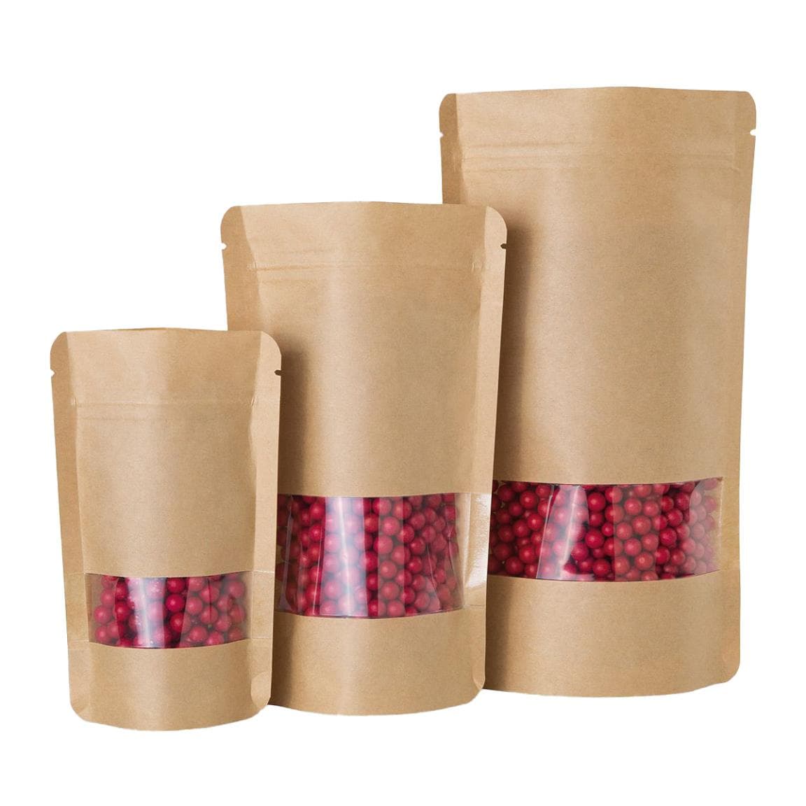 Busta stand-up (PET / CPP) carta kraft, contenuto 250 ml, senza alluminio