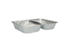 Bols en aluminium 965 ml, 2 parties 1/3+2/3, rectangulaires, 227 x 176 x 40 mm