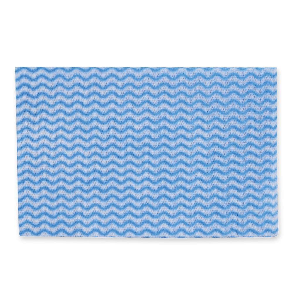 Chiffons de nettoyage, bleus, environ 40 g/m², 51 x 37 cm, perforés, non tissés en viscose
