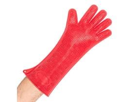 Gants de cuisine Heatblocker taille 43 cm, couleur rouge, en silicone
