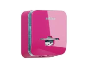 Distributeur d'hygiène menstruelle FemCare rose, HYGINITY pour jusqu'à 30 serviettes.