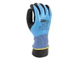 Gants résistants aux coupures, longueur 24 cm, revêtement nitrile bleu, taille S